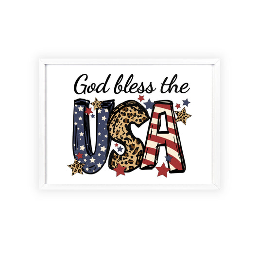 God Bless the USA Wall Poster