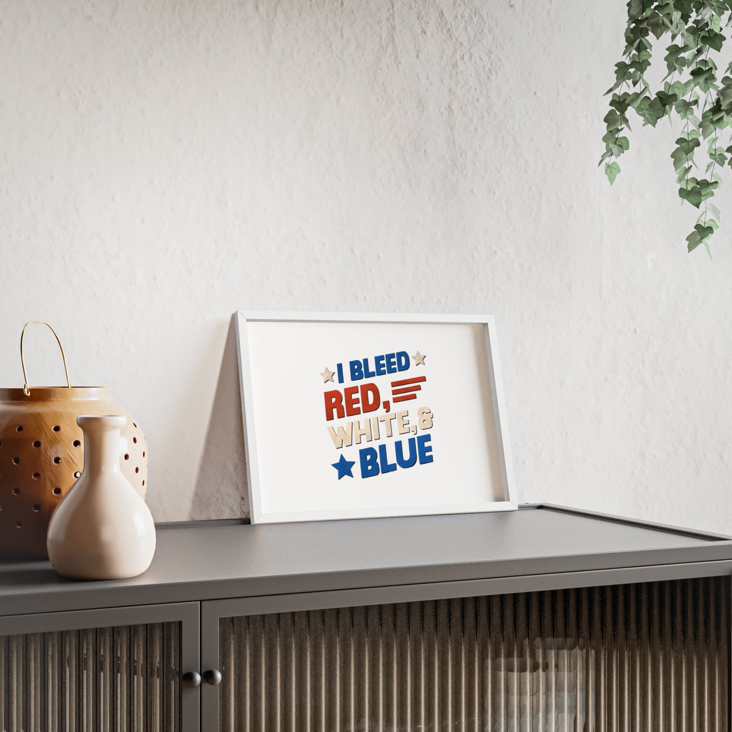 Limited Edition! I Bleed Red, White & Blue Poster