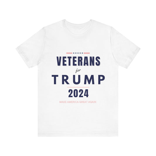 Trump 2024 Collection: Veterans for Trump T-Shirt